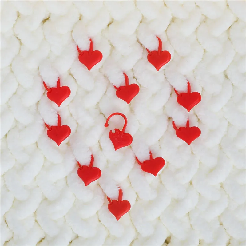 KOKNIT 50 шт. в форме сердца маркеры для стежков пластиковые маркеры для вязания на спицах крючком фиксирующая стежка Подставка Для Вязания Иглы Швейные аксессуары