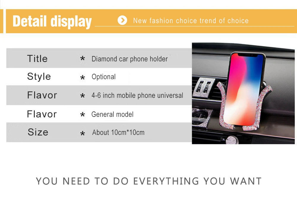 Универсальный Bing держатель для телефона в автомобиле горный хрусталь вентиляционное отверстие крепление подставка зажим для iPhone 7 8 Кристалл автомобильное крепление Gps Поддержка кронштейн