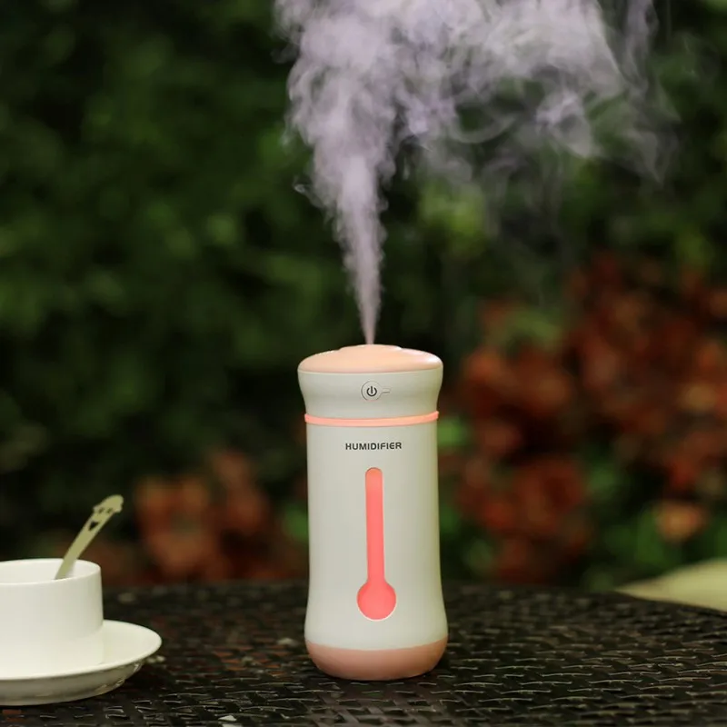 

300ml Air Humidifier USB Ultrasonic Humidifier Mini Diffuser Air Purifier LED Lights Humidificador Cup for Home Car