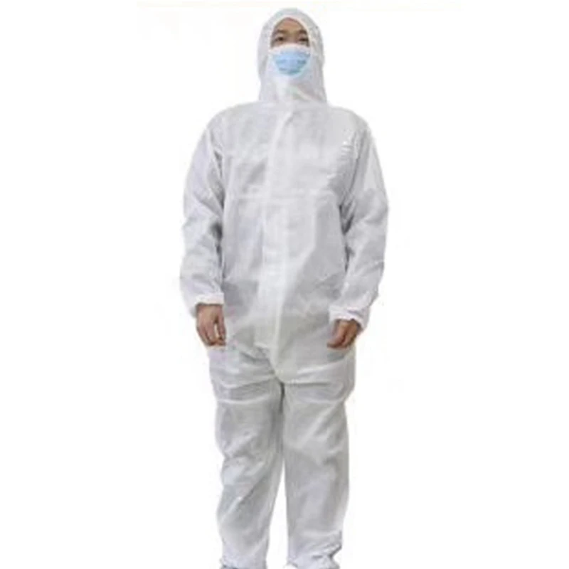 

10 PCS Disposable Workwear Coverall Protective Clothing for Spary Painting Overall Suit White