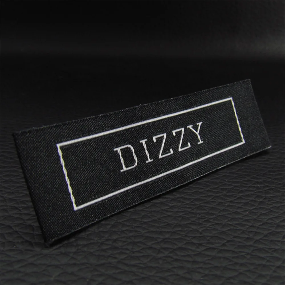 

Custom End Fold Damask Woven Labels Elegant Customized Clothing Embroidered Labels Tags 1000pcs with Cutted