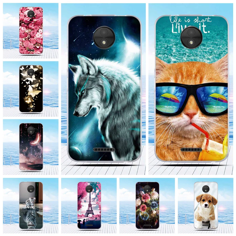 

For Motorola Moto C Case 2017 Soft Silicone Pattern Soft TPU Phone Case For Motorola Moto C XT1750 XT1754 Case Cover 5.0 inch