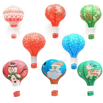 

10 pcs 12" Hanging Hot Air Balloon Christmas Paper Lanterns ，Reusable Wedding Birthday Anniversary Christmas Party Decoration