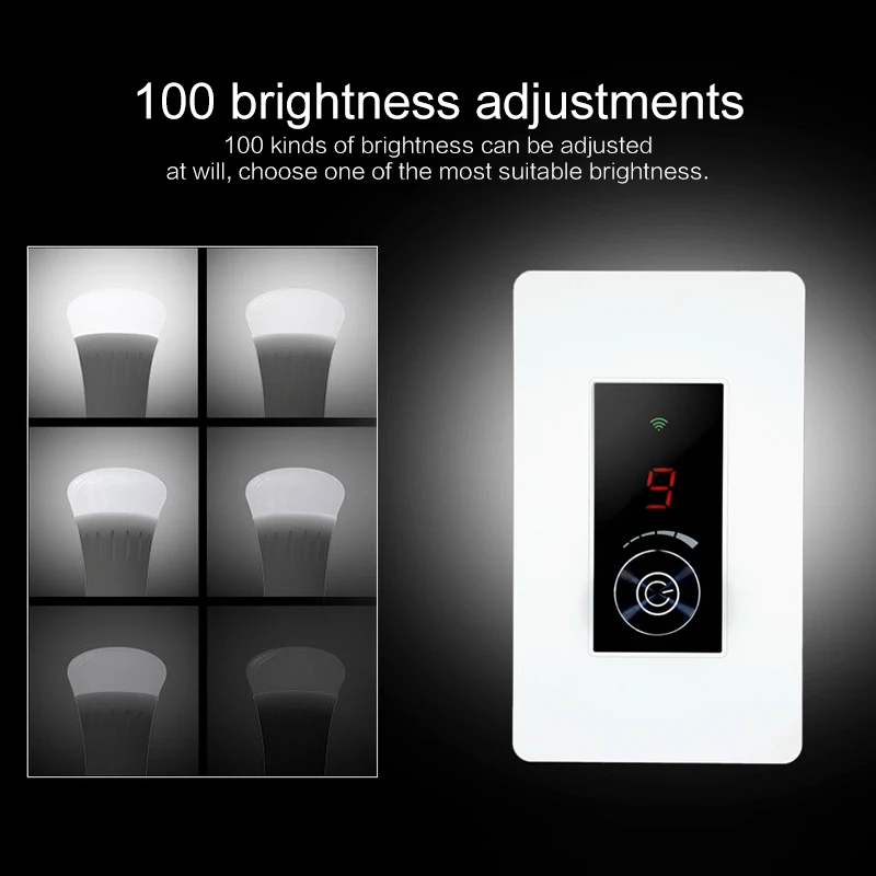 Smart Wall SwitchSmart Диммер Беспроводной Выключатель света приложение Tuya Wi-Fi голосовой пульт дистанционного управления Сенсорный выключатель с Alexa Google Home IFTTT
