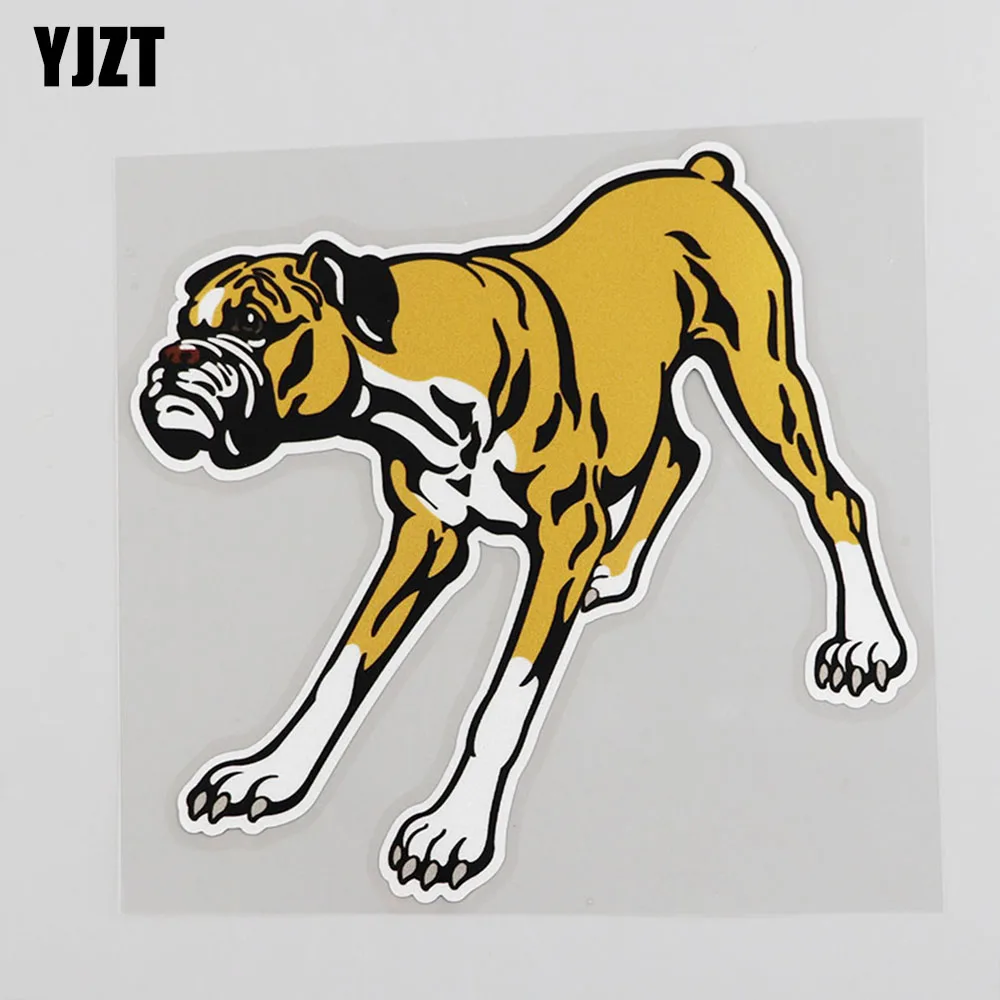 Yjzt 15Cm * 14.7Cm Lovely Animal Doberman Pinscher Dog Car Sticker Pvc 12A-0096