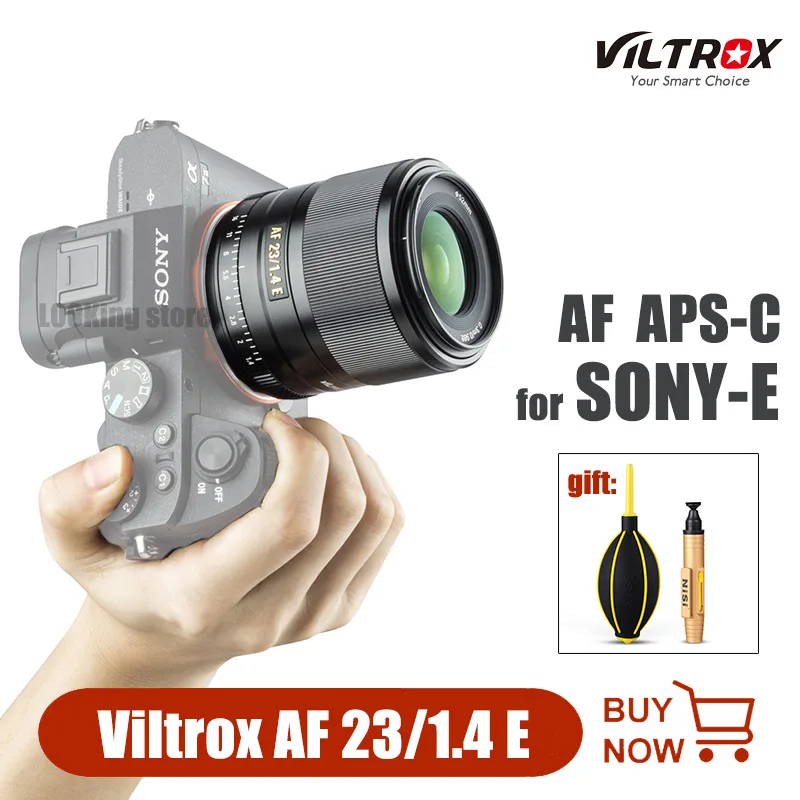 Объектив Viltrox 23 мм F1.4 STM AF с автофокусом объектив большой апертурой для Sony E mount Cameras