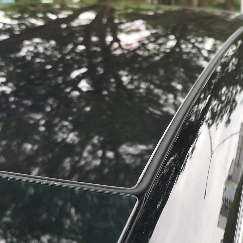 Для Tesla модель 3 ветровое стекло и крыша ветровое уплотнение шум снижение увлажнения резиновое уплотнение для солярия тихий силиконовый уплотнитель Kit-2Nd