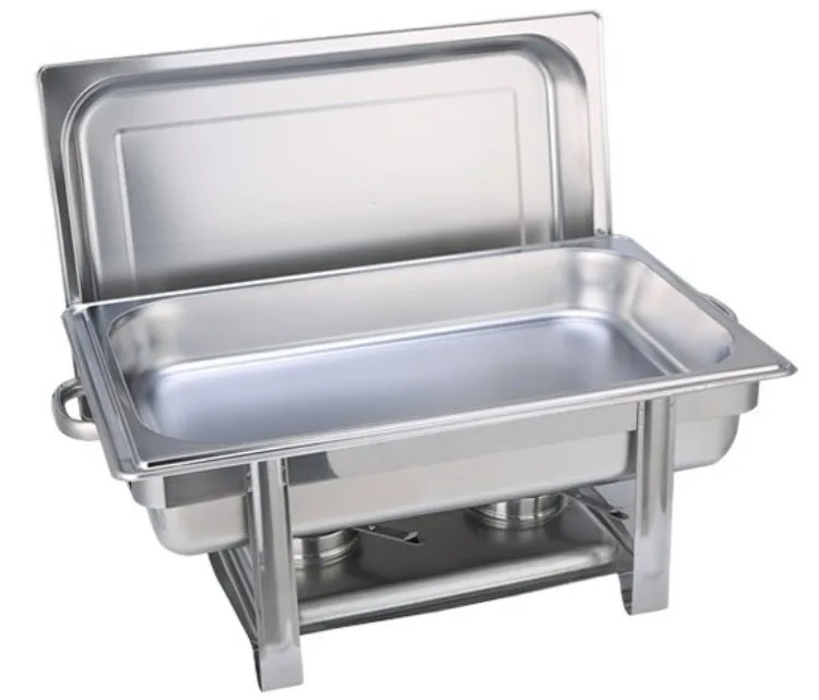

Thick Stainless Steel Square Lid Removing Buffet Stove Insulated Heating bu fei lu-Electric Self-service Tableware
