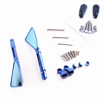 

Rear View Side Mirrors For Yamaha YZF R1 2000-2001 R6 1999-2003 for kawasaki Ninja ZX6R 01-03 ZX9R 99-03 Blue