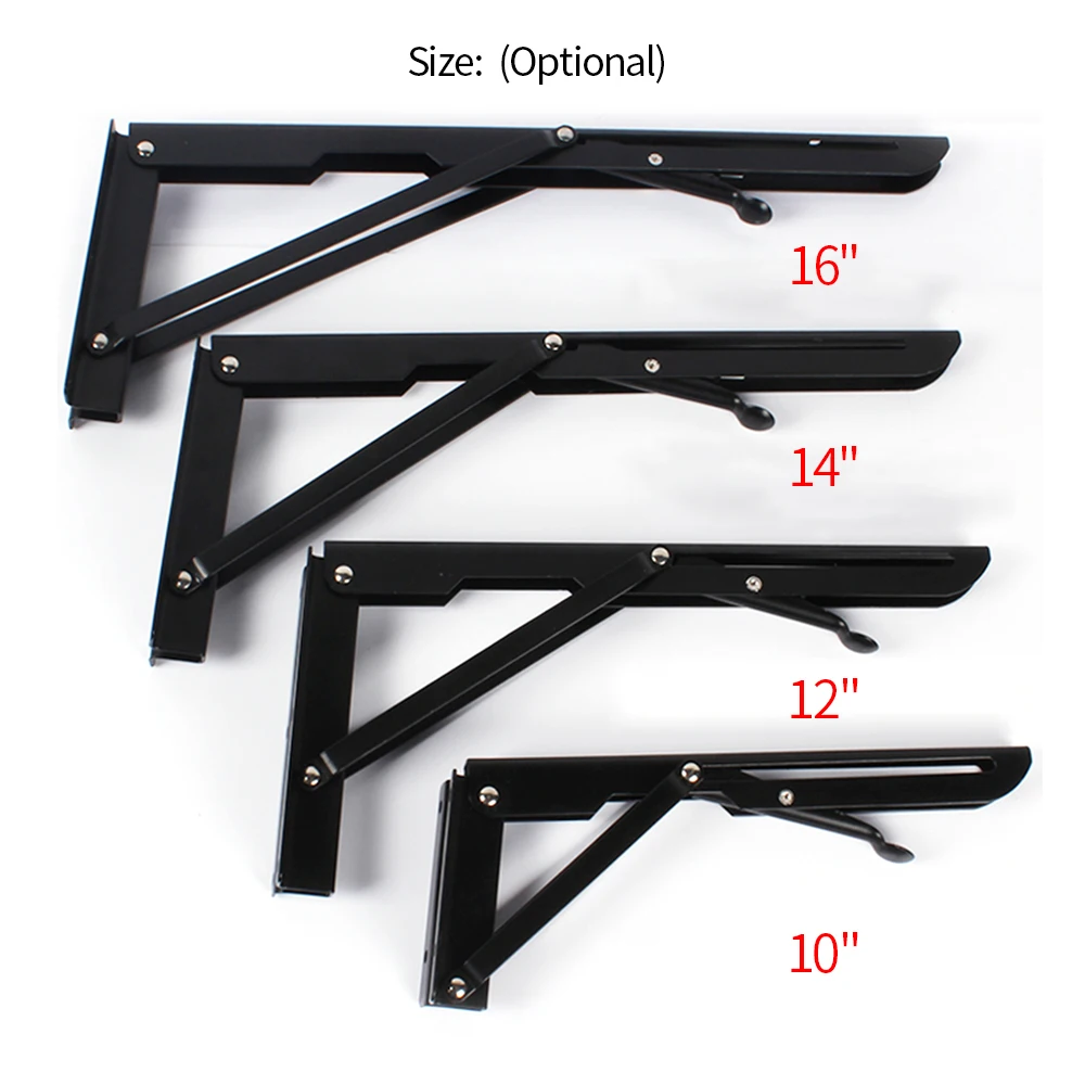 2 шт. настенное крепление для полок складной сверхпрочный треугольные кронштейны настольная скамейка черная сталь полка для микроволновой печи дома