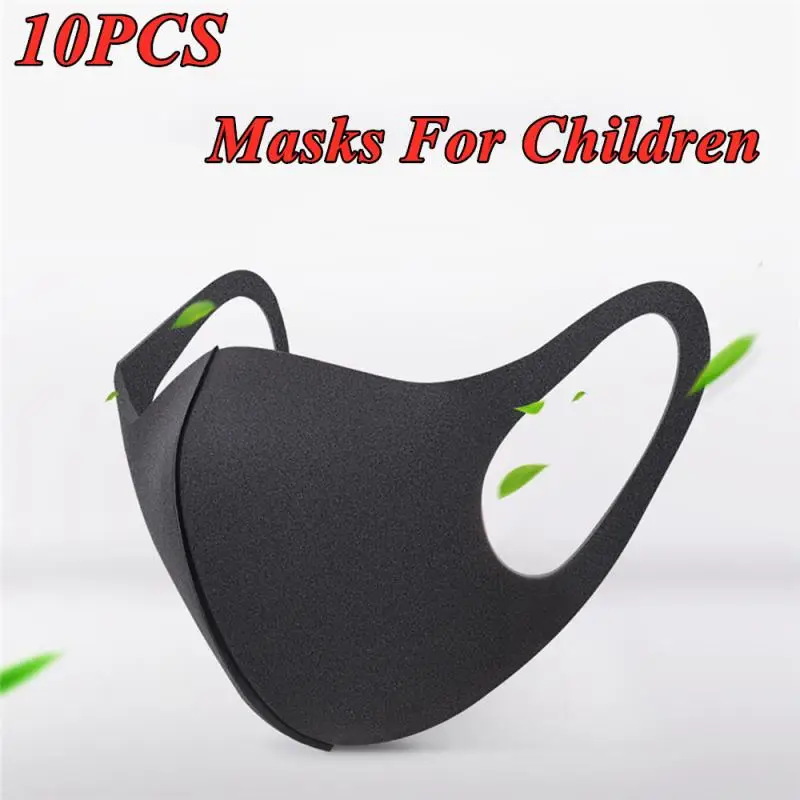 

10pcs Child Face Mask For Men Women Kids Anti PM2.5 Dustproof Smoke Pollution Mask With Earloop Washable Respirator Mask