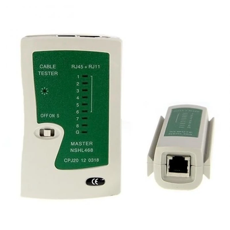 HOT-5Pcs/комплект сетевой Ethernet кабельный тестер RJ45 комплект Щипцы Обжимные Инструменты RJ11 удар вниз Cat6 провода детектор