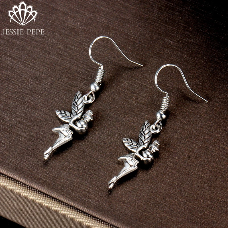 

2019 New Arrival Vintage Lovely Angel Drop Earrings Brincos Fashion Earrings Gift For Her Best Quality #GY7022