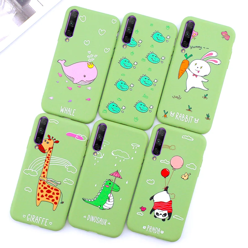 Silicone Skin Feel Soft case For Huawei Honor 9X / Pro Luxury Rabbit Print Original Phone Bags Cover Cases Coque | Мобильные