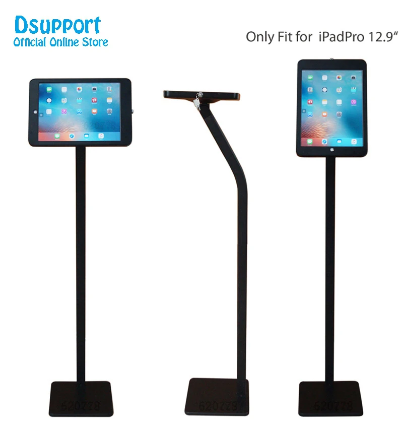 

Fit for iPad Anti-Theft display Floor Stand Case with Lock Kiosk holder for iPad Pro 12.9 metal case frame security