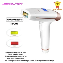Лазерный эпилятор Lescolton для удаления волос, IPL аппарат 3 в 1, 700000 вспышек, долговременный эффект, подходит для области подмышек