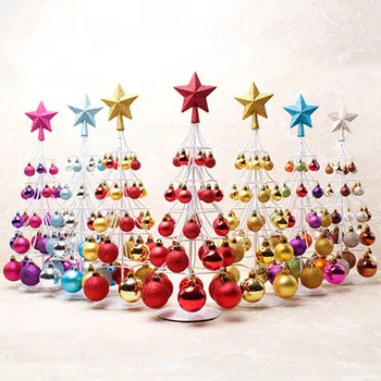 

Christmas Tree Decoration Miniature Christmas Ball Tower Tree Top Star Christmas W817