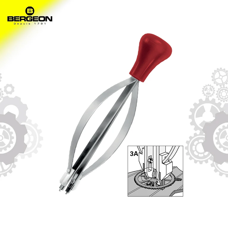 Original BERGEON 4079-3a remove three-wheel shaft gear timing stopwatch overwheel needle lifting pliers | Наручные часы