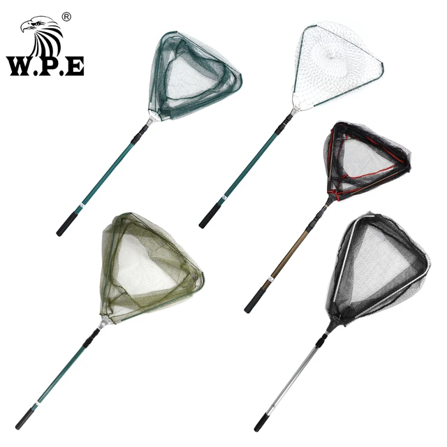 W.P.E Fishing Net 1pcs 120/150/200cm Aluminum Alloy Retractable Folding  Landing Net Telescoping Monofilament Fishing Net Tackle - AliExpress