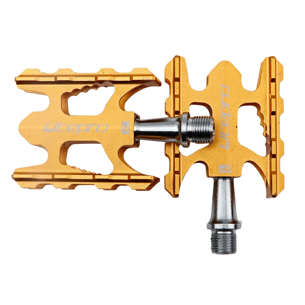 Golden 1 пара алюминиевый сплав горный велосипед Подшипники педали - Цвет: Golden