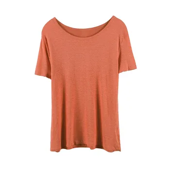

2021 Classic Leisure Summer Breathable Lady's Short Sleeve T-shirt