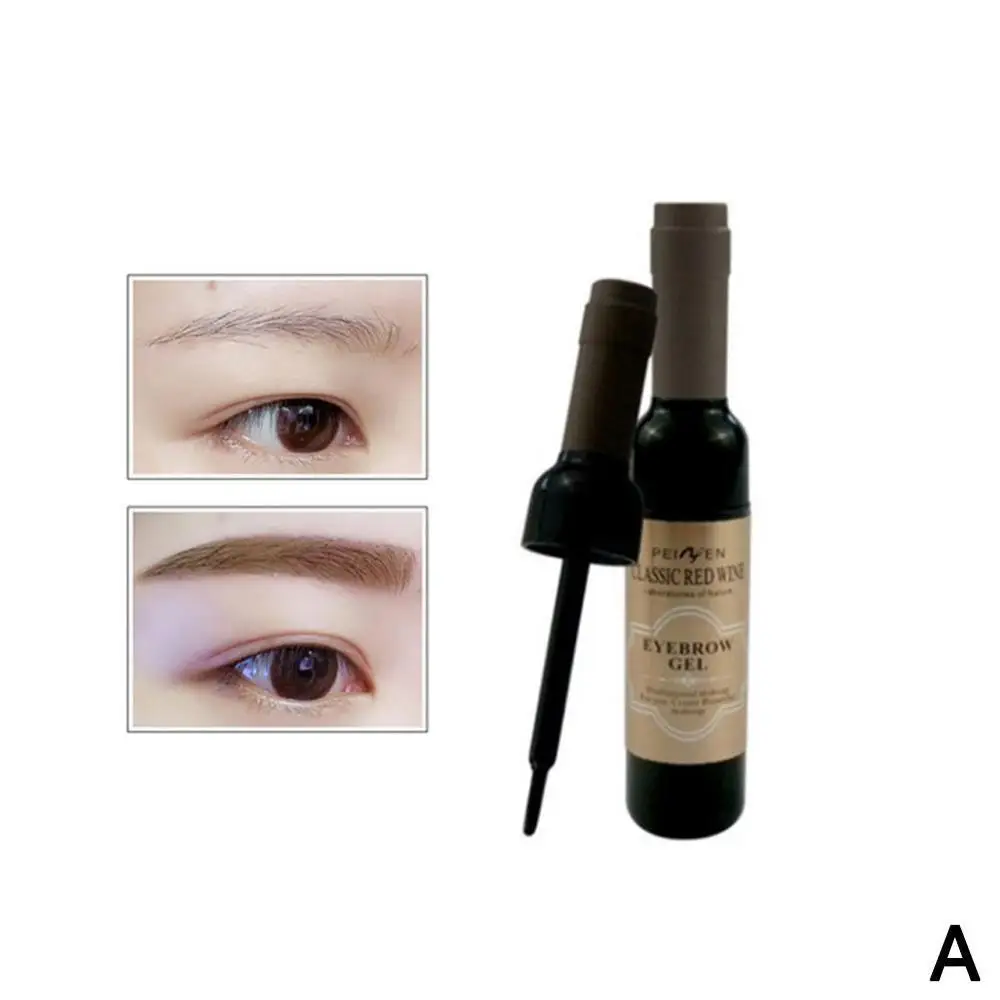 dark brown 2 шт. гель для татуировки бровей черный кофе серый Отшелушивающий тени для бровей Гель для макияжа бровей для женщин Высокий пигментный макияж - Цвет: dark brown