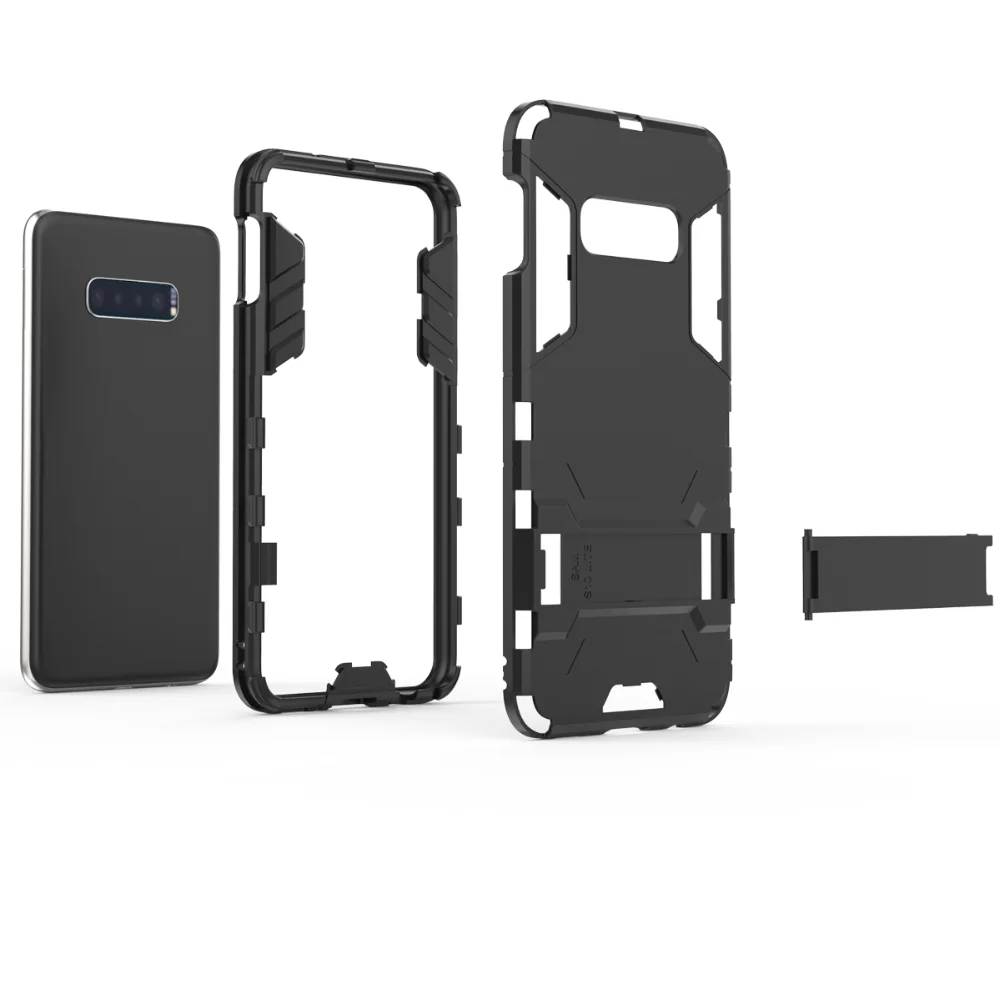 Чехол для телефона samsung Galaxy S10e S10 Lite Armor hybrid PC+ TPU 2в1 спортивный корпус для Galaxy S9 S10 Plus Note9 Kickstand