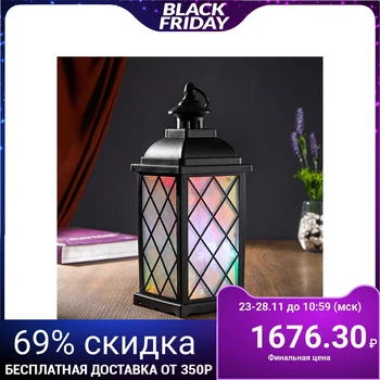 

Nightlights 48129 LED batteries 3хААА black 13х13х33 cm 4738457