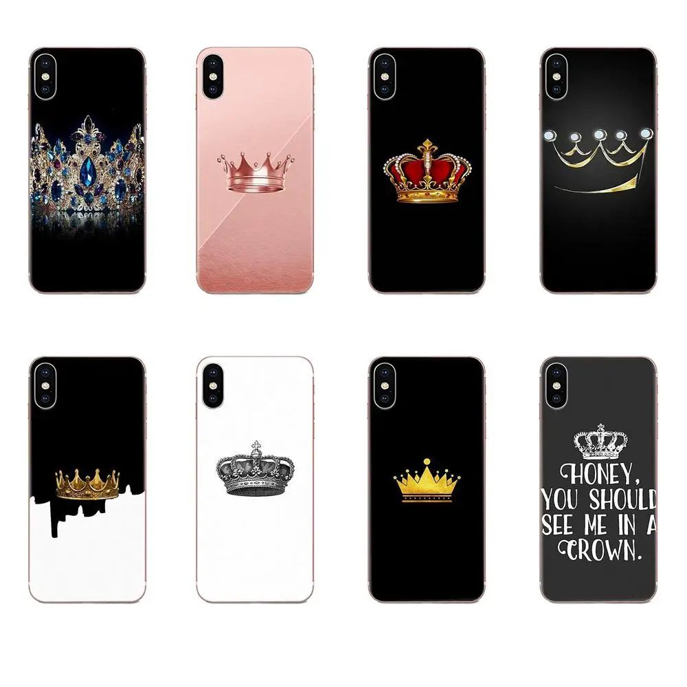Корона для LG G3 G4 G5 G6 G7 K4 K7 K8 K10 K40 K50 Q6 Q60 V10 V20 V30 V40 Nexus 5 5X 2017 прозрачный мягкий