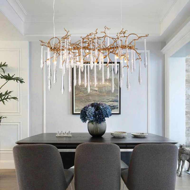 Постмодерн светильник роскошная люстра для гостиной ветка дерева лампа вилла