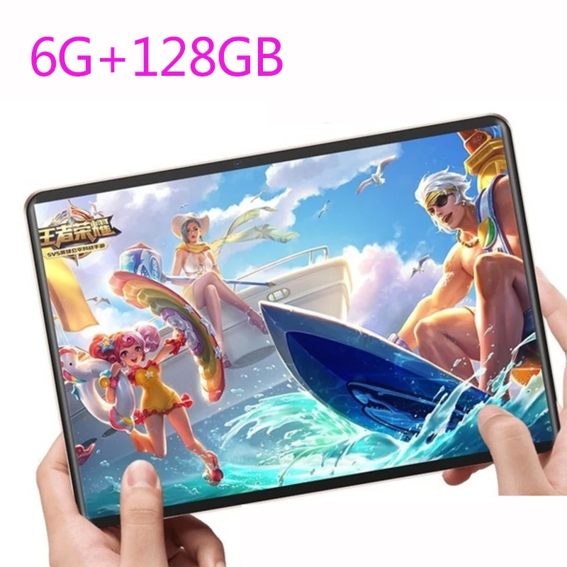 

2.5D screen Metal tablet 10.1 Inch Android 8.0 4G Dual SIM card Tablet PC Ten Core Dual Camera 6GB+128GB WiFi Bluetooth GPS