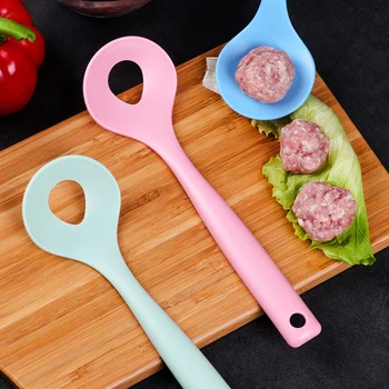 

Non-Stick Creative Meatball Maker Spoon Meat Baller Elliptical Leakage Hole Meat Ball Mold Meat Tool Kitchen Utensil Gadget New