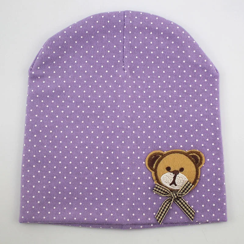 1 шт., милая вязаная крючком теплая хлопковая шапочка для новорожденных на зиму и осень, детская шапка для мальчиков и девочек, детская шапка с медведем, детская одежда