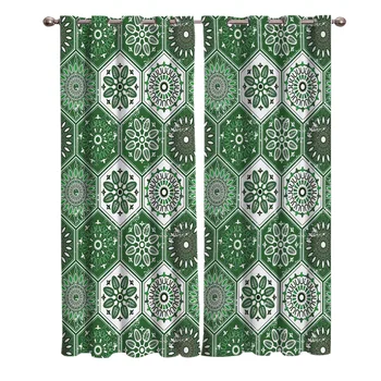 

Christmas Themed Snowflake Pattern Blackout Window Curtains Living Room Curtain Kitchen Blackout Curtains