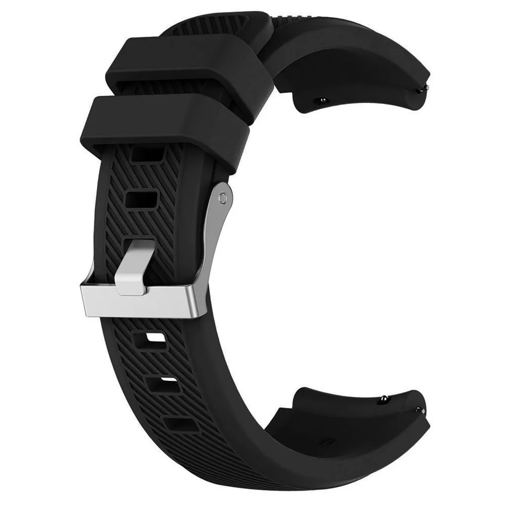 Сменный силиконовый ремешок для наручных часов для huawei Watch Gt Smart Watch 22 мм Новое поступление#20191015 - Цвет: Черный