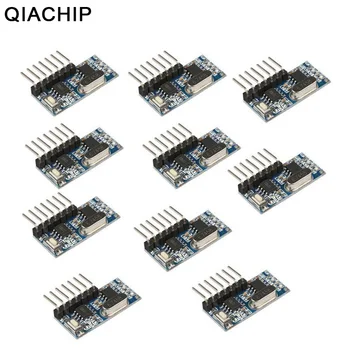 

QIACHIP 10 PCS 433Mhz Wireless Remote Control Switch 4CH RF Relay 1527 Encoding Learning Module For Light Receiver Diy Kit