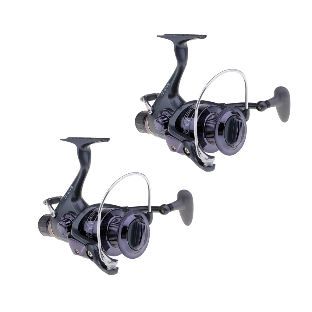 2Pcs ~40FR Baitfeeder Spinning Reel Saltwater Freshwater Fishing 5.5:1 High Power Front Rear Drag Live Liner
