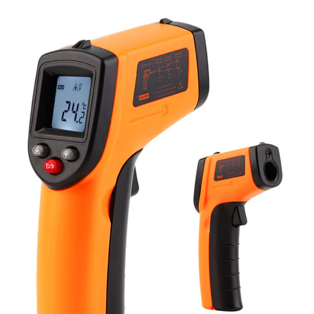

Portable Non-Contact Laser LCD Display IR Infrared Digital Surface Temperature Thermometer Meter Gun Pyrometer Imager
