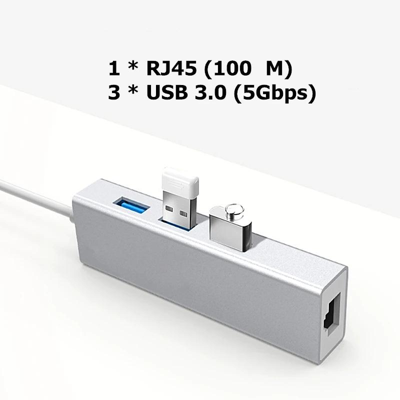 Сетевая карта Trumsoon с Type C на Ethernet Lan кабель 100 м адаптер USB 2 0 3 для MacBook Dell XPS15 HP EliteBook