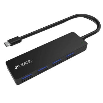 

BYEASY UC-109C USB C Hub USB C to USB 3.0 HUB with 4 USB 3.0 Ports Applicable for USB Type C Devices