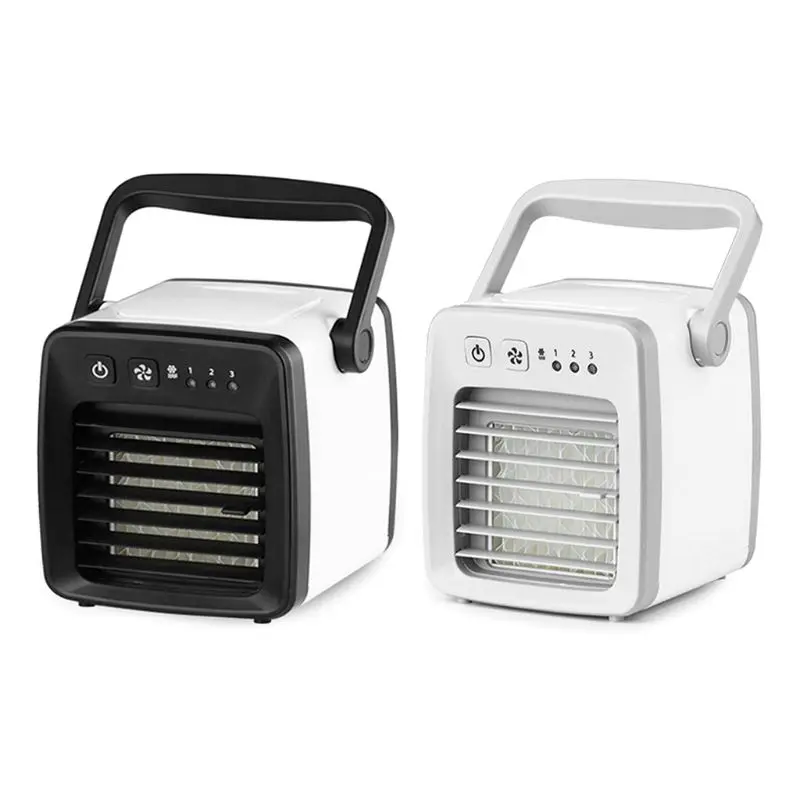 

USB Mini Air Cooler Portable Air Conditioner Fan Noiseless Evaporative Air Humidifier Personal Space Conditioning Humidifier Pur