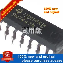 10 шт. SN7447N SN7447AN 7447 DIP-16(BCD) 7-сегментный высокоэффективный декодирующий драйвер на