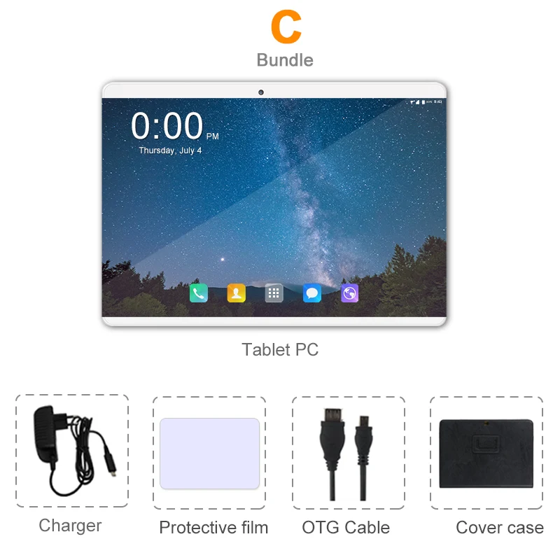 N9 фаблет 10 дюймовый планшет сенсорный экран multi touch Android 8,0 Octa Core оперативная память 6 ГБ Встроенная память 64 Гб Камера 8MP Wi-Fi 10,1 планшет 4 аппарат не привязан к оператору сотовой связи pro pc - Комплект: Комплект 3