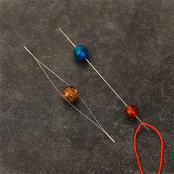 5Pcs Beaded Needle Pins Open Needles DIY Beads Bracelet Jewelry Tools Necklace Making Supplies Handmade Pins Accessories