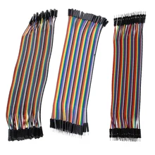 Набор из 120 предметов: 40 шт., 20 см, длина F/F, без пайки, соединительный кабель+ 40 шт., 1 штырь, Мужской и Женский Соединительный кабель, 20 см, длинный+ 40 штук, 20