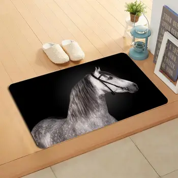 

Custom Horse Doormat Home Decor Door mat Floor Mat Bath Mats foot pad#20-05-19-05