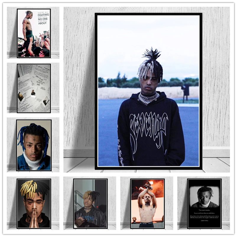 Music Rapper Xxxtentacion Singer Posters And Prints Canvas Painting Pictures On The Wall Decoration Home Decor Cuadro Decorativo | Дом и сад
