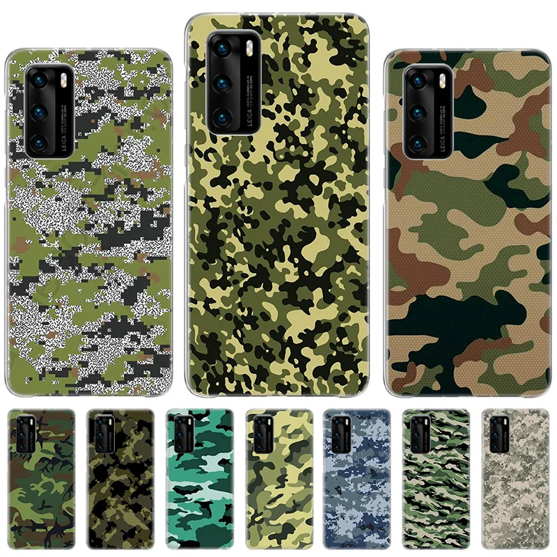 Camouflage Camo Army Soft TPU Bumper Case For Huawei Honor 10 lite 8X 9X 20S 30S 50 Pro Mate 20 30 40 Protect Phone Cover | Мобильные