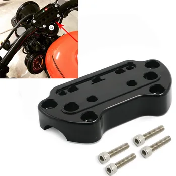 

1" Motorcycle Handlebar Anti-Slip Riser Top Clamp Indicator Lights 2006-2017 for Harley Sportster XL 883 1200 XL883 95-up Dyna