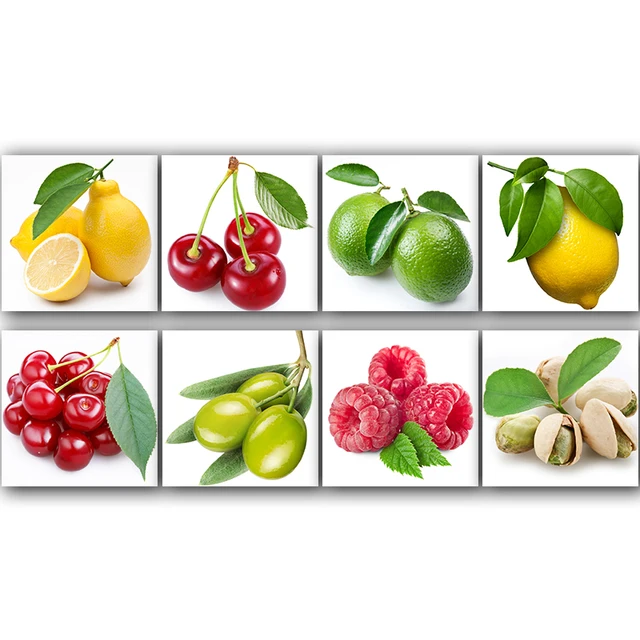 Quadro su tela Wall Art frutta e verdura fresca cucina poster e stampe  immagine a parete per cucina camera decorazione domestica - AliExpress